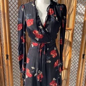 Reformation floral wrap long sleeve - excellent condition! Size medium